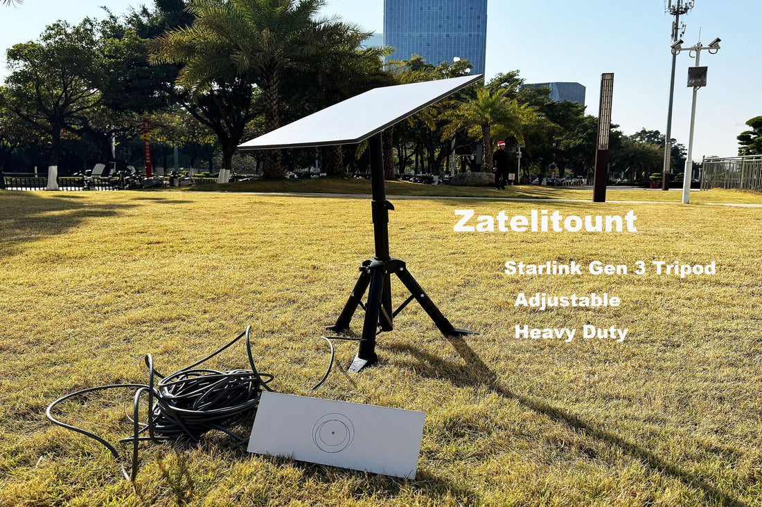 ZATELITOUNT-THE STARLINK GEN 3 (V4) HEAVY-DUTY TRIPOD STAND: YOUR ULTIMATE RV & OFF-GRID INTERNET SOLUTION