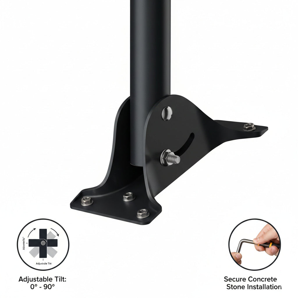 Support de toit Gen 3 pour Starlink, kit de montage robuste avec adaptateur de tuyau pour antenne parabolique standard Starlink Internet V4 pour montage sur toit/mur