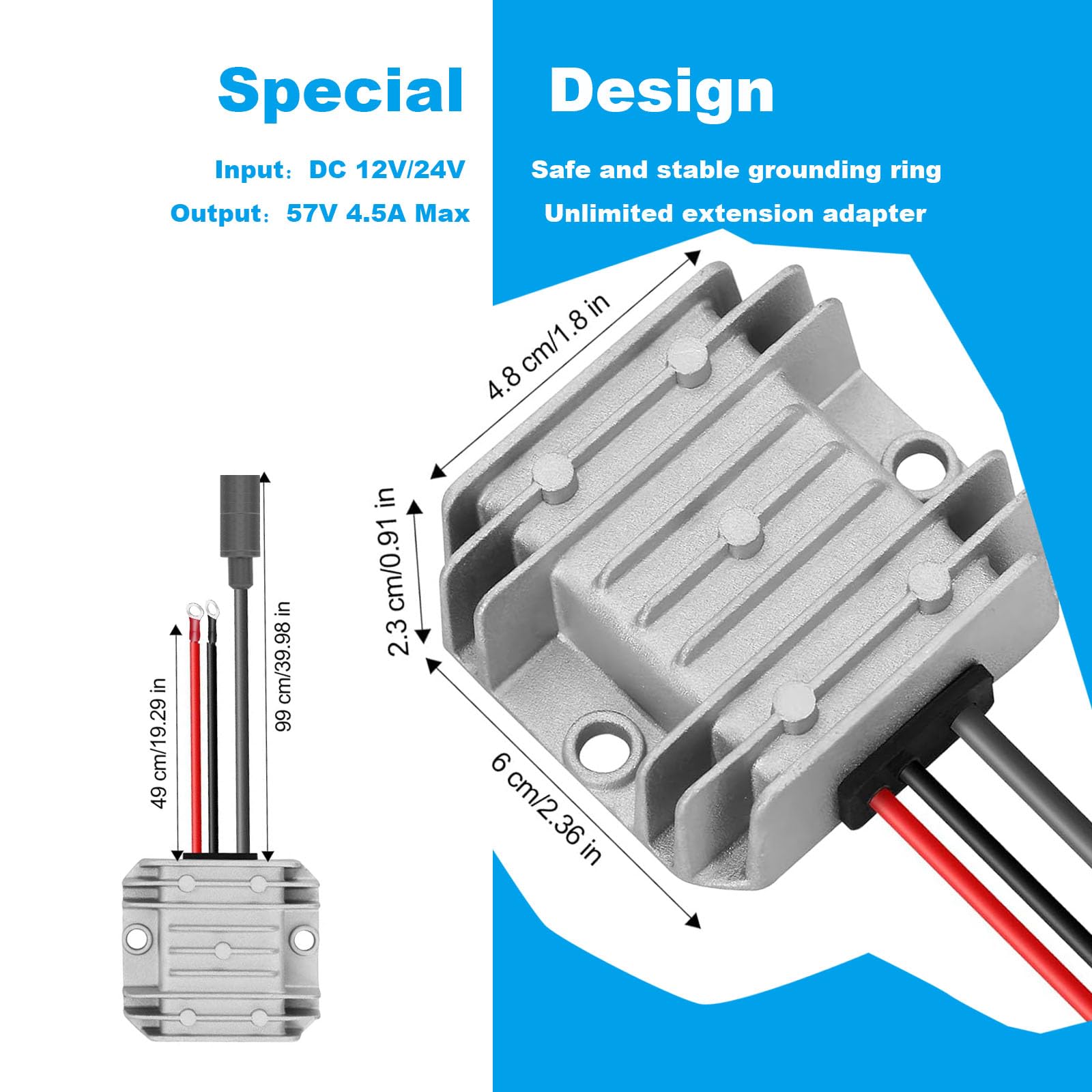 Adaptateur 12V Starlink Mini Convertisseur DC Step Up avec Câble d'Alimentation Starlink Mini 9-28V